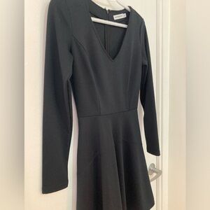 Black Long Sleeve Dress - XS